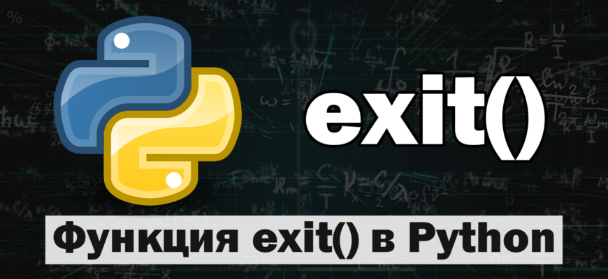 Как использовать функцию exit в Python?